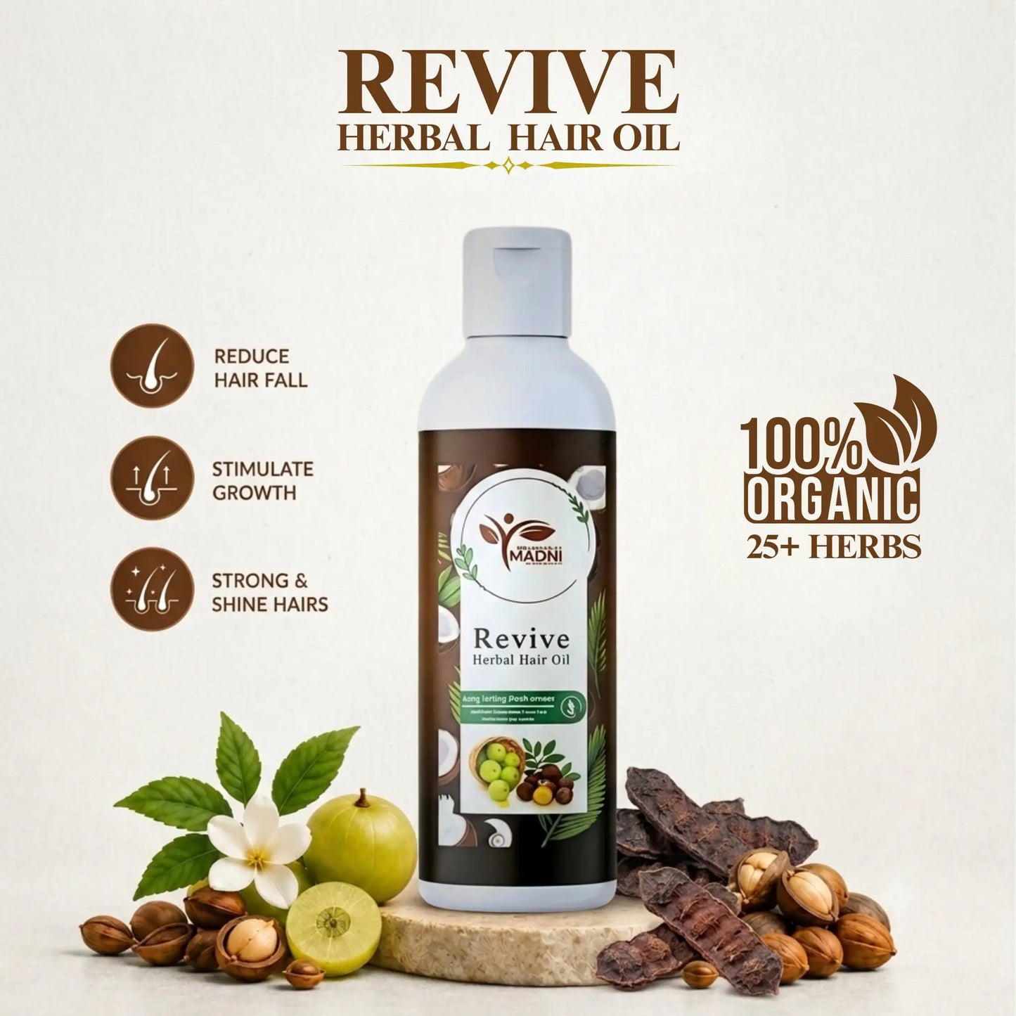 RootRise Herbal Oil | Anti Hair-fall And Growth Oil
