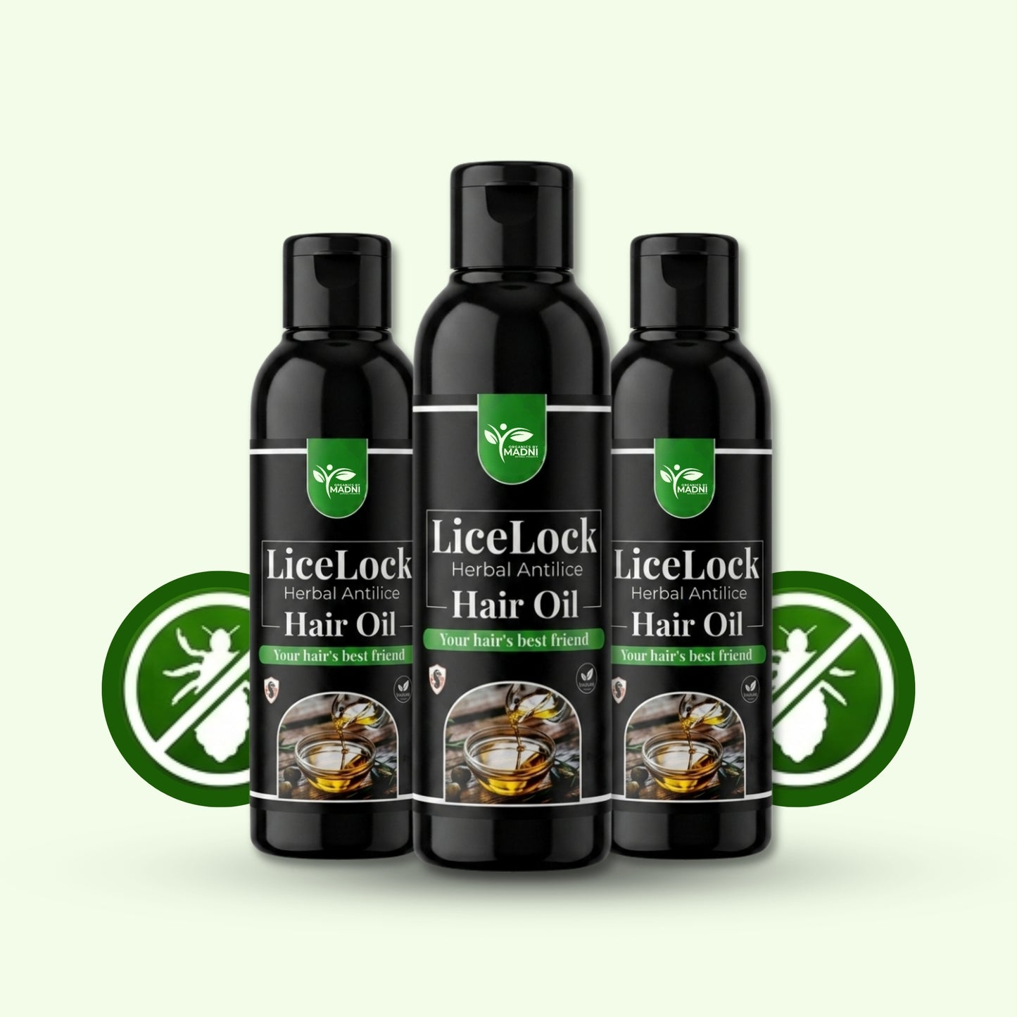 LiceLock Anti-Lice Oil – Triple Protection Pack (3 Bottles)