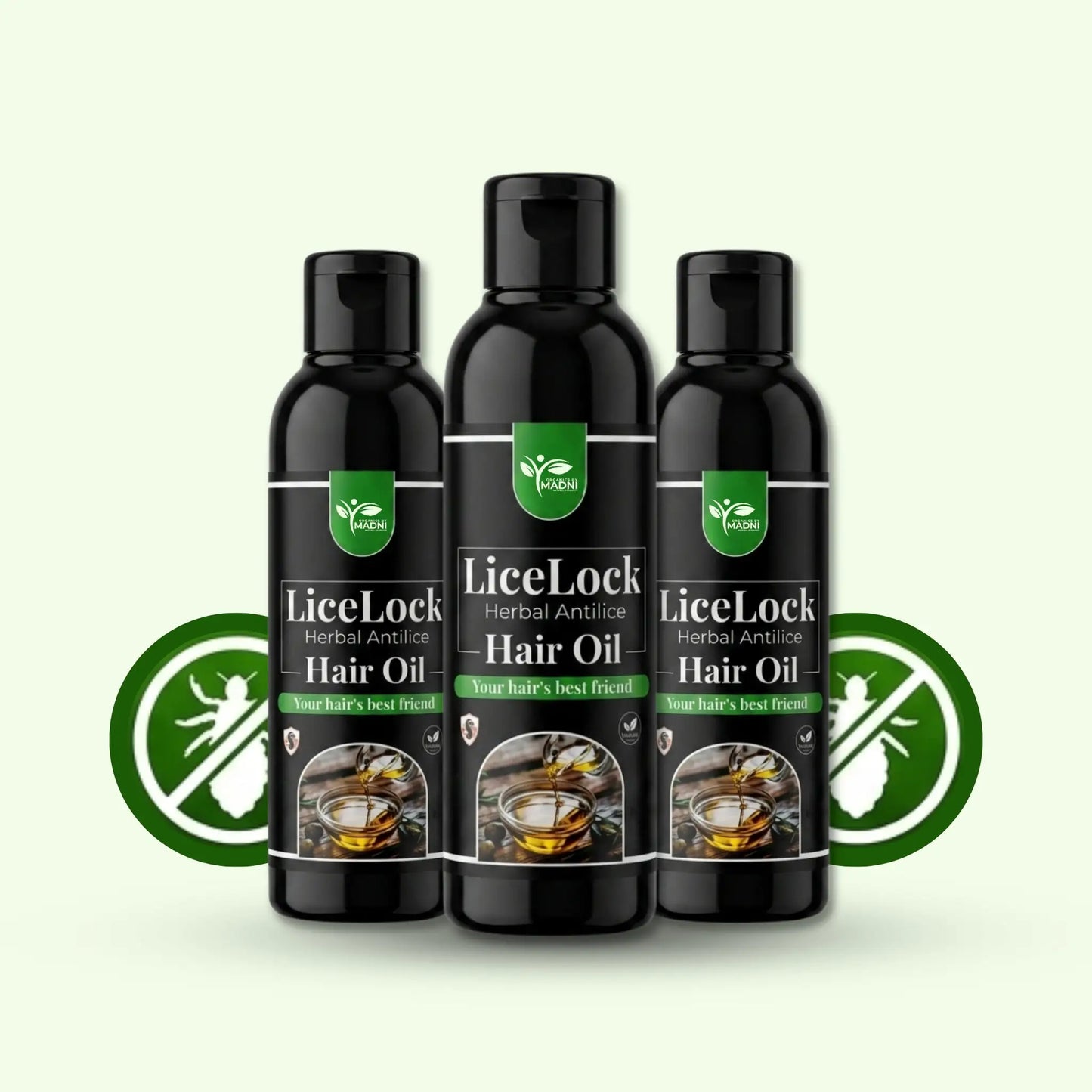 LiceLock Anti-Lice Oil – Triple Protection Pack (3 Bottles)