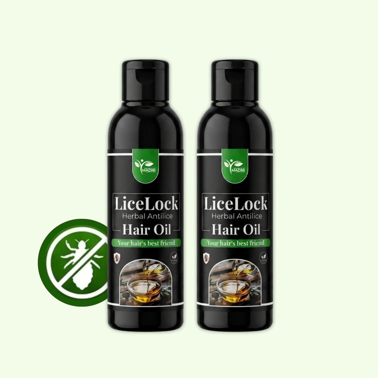 LiceLock Anti-Lice Hair Oil Duo – 2 Bottles Pack