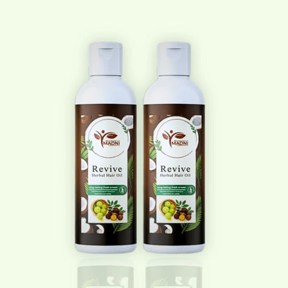 Revive Herbal Hair Oil Duo Bundle | Hair Growth Oil Combo