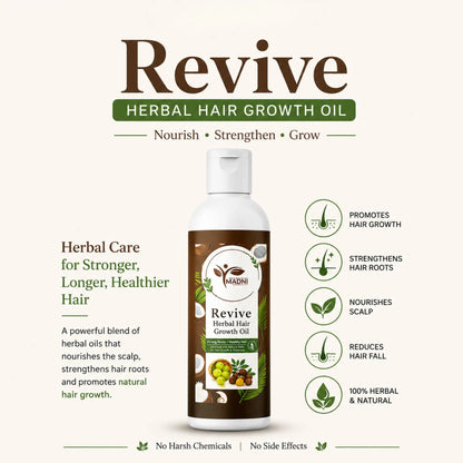 Revive Herbal Hair Oil Duo Bundle | Hair Growth Oil Combo