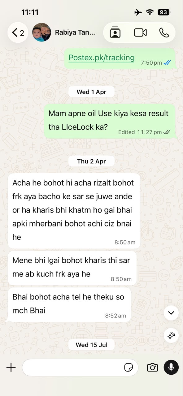 WhatsApp review screenshot